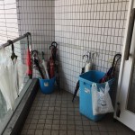 傘入れ用に、会場のホテルの方が貸してくださいました。